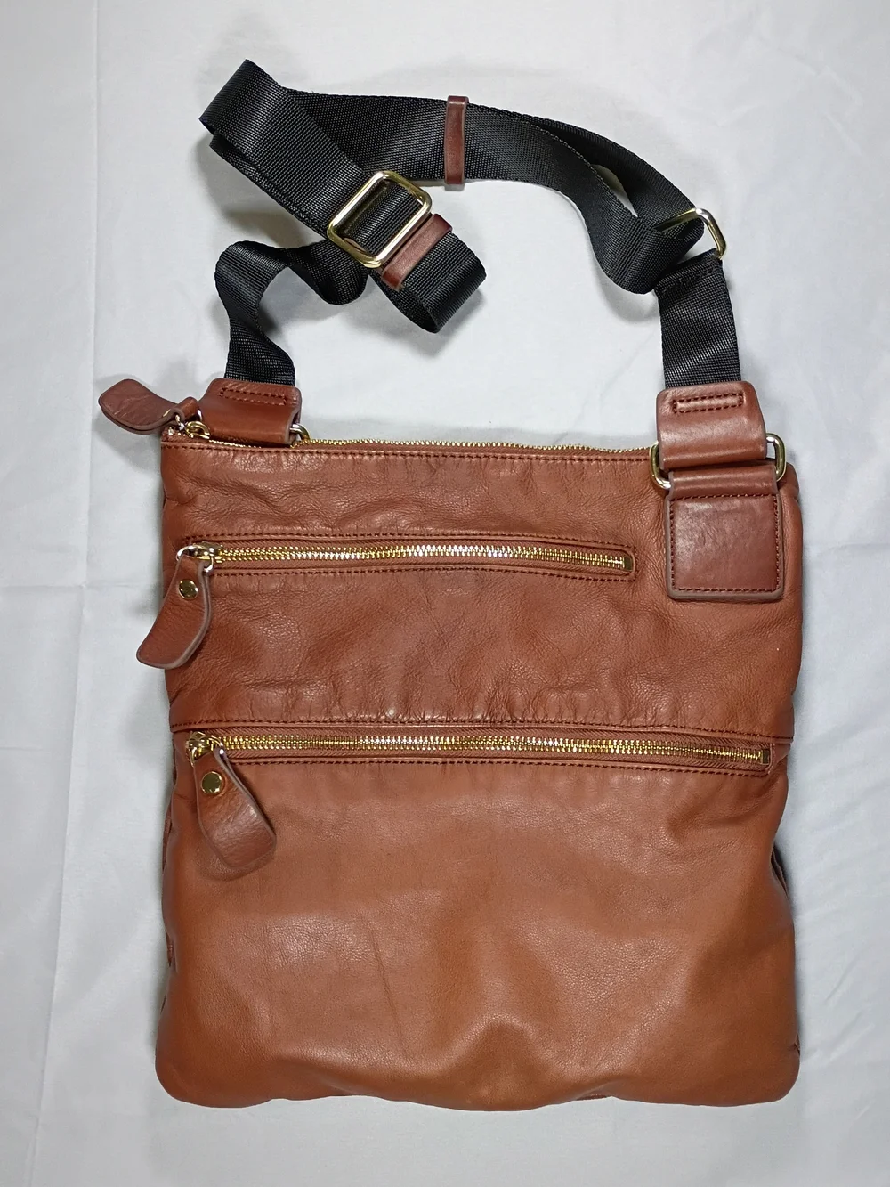 Margot Leather Crossbody Bag - Brown
